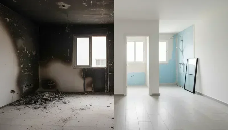 דירה משופצת לאחר שיקום — תוצאה מקצועית